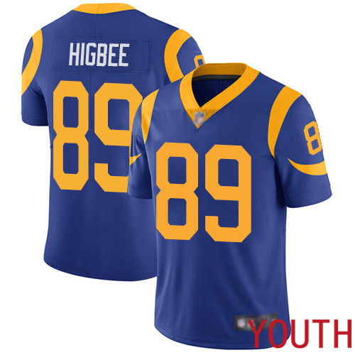 Los Angeles Rams Limited Royal Blue Youth Tyler Higbee Alternate Jersey NFL Football #89 Vapor Untouchable